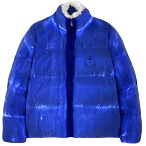 Palm Angels Brand Moncler Blue Jacket