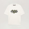 Palm Angels Brand Snake White T-Shirt