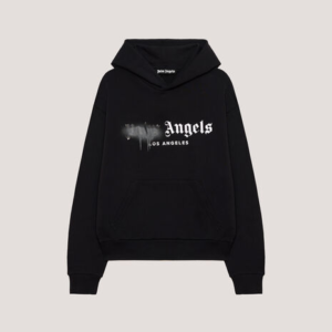 Palm Angels Brand Spray City Black Hoodie