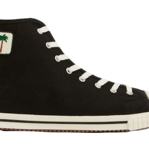 Palm Angels Brand High Top Black Shoes