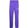 Palm Angels Brand Slim Purple Sweat Pants