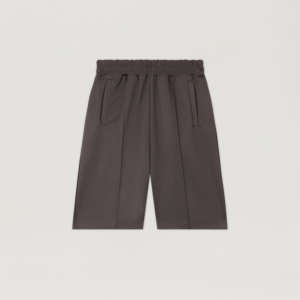 Palm Angels Brand Back Curved Shorts